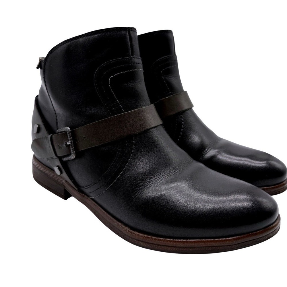 Pikolinos Ordino Leather Casual Ankle Booties with Harness Sz 39 8.5 Women's